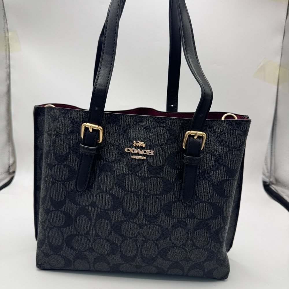 Coach Black and Gold Signature Tote - Picture 2 of 6